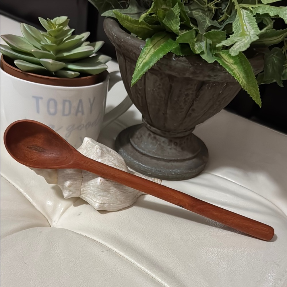 Unused Exotic Wood Spoon